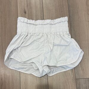 FP Movement by Free People Ruffled White Shorts